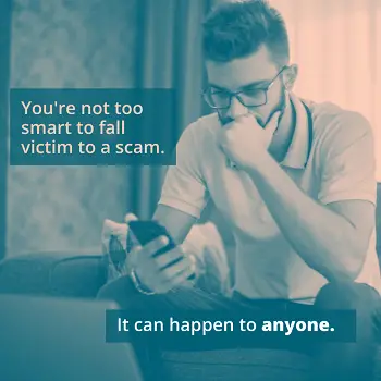 Man looking at phone 1
